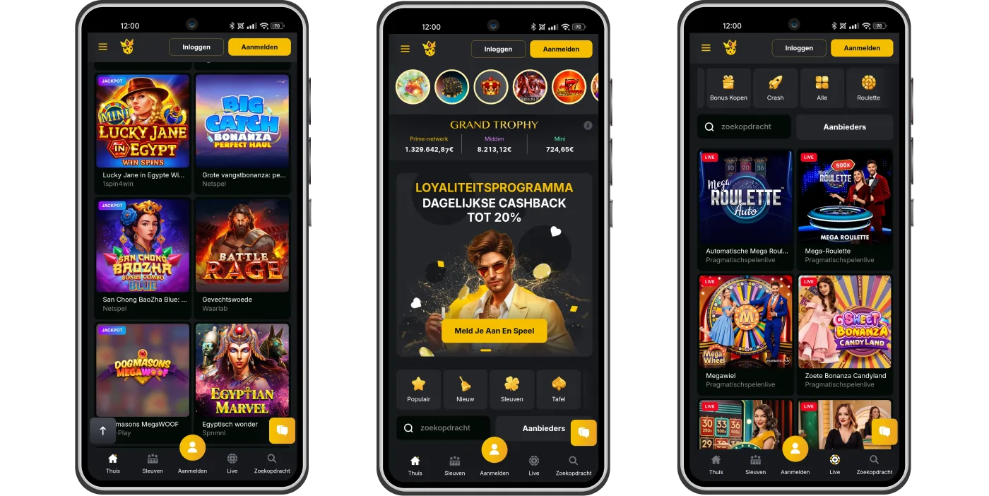 Mobielvriendelijke interface voor soepel spel